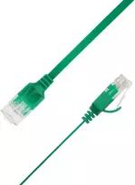 LinkIT Plokščias tinklo kabelis RJ-45, Cat.6a, U/UTP, PVC, žalias, 4 m (UTP-FL6A-00400-GR)