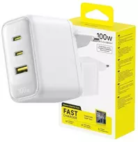 Baseus Enerfill FE22 sieninis įkroviklis 100W 2C+U baltas