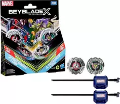 Hasbro Beyblade X | Marvel Collab Miles Morales 1-60GN vs Žalias Goblin 9-80HT