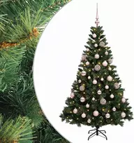 Dirbtinė Kalėdų eglutė su burbulais 120 cm 150 LED Šilta balta