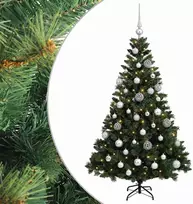 Dirbtinė Kalėdų eglutė su burbulais 120 cm 150 LED Šilta balta