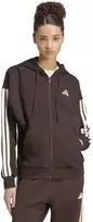Bluza damska adidas Essentials 3-Stripes Full-Zip Fleece Hoodie ruda KX0784 (XL)