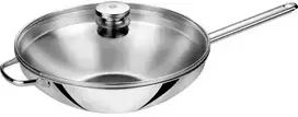 2 rankenų wok su dangčiu Zwilling Plus - 32 cm