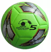 Kubisport Futbolo kamuolys žalias 5 dydis žaidimui ir treniruotėms ant žolės orlik (Kub_04-K5/1K-ZE)