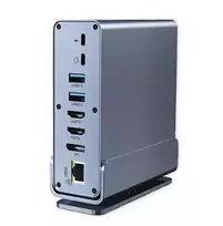 Šakotuvas Stacja/replikator Value Doko stotelė USB-C, HDMI/DP 4K60, Gigabit Ethernet, USB-A, USB-C, PD, SD/Micro SD, audio