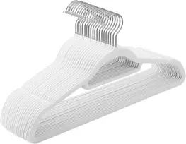 SONGMICS aksominės neslystančios drabužių pakabos, 20 vnt., 43.5 x 22.5 cm