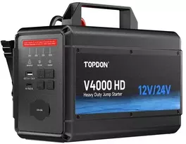 TOPDON V4000 HD – profesionalus 12 V / 24 V užvedimo įrenginys (4000 A)
