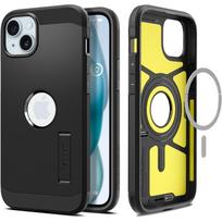Tvirtas dviejų sluoksnių dėklas su stovu Spigen Tough Armor T Magsafe telefonui Apple iPhone 15
