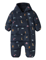 Name It - Nbmmay Suit Aop1 - Slidinėjimo kombinezonai ir komplektai - Tamsiai mėlyna