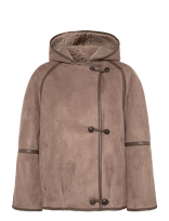 Topshop - Tstemma Hooded Jacket Otw - Dygsniuota striukė - Ruda