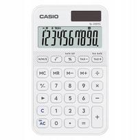 Kišeninis skaičiuotuvas CASIO SL 310 YC, baltas, 10 skaitmenų