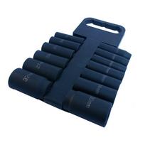 Smūginių ilgų galvučių rinkinys Essen tools (1/2") 10-32 mm. 13 vnt.