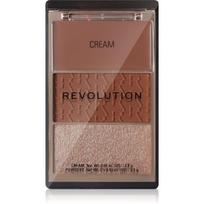 Revolution The Bronzer Icon bronzinės pudros paletė su švytėjimo suteikiančia priemone atspalvis Golden Medium 1 vnt.