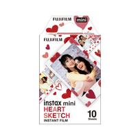 Fotolapeliai Fujifilm Instax Mini fotoaparatams - HEART SKETCH (10 vnt)