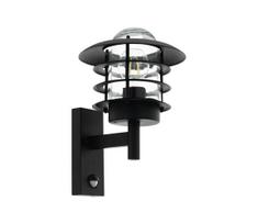 Eglo 79555 - Lauko sieninis šviestuvas su jutikliu ZAMALENA 1xE27/60W/230V IP44