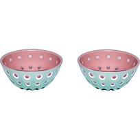 Dubenėlių rinkinys Guzzini Le Murrine 12,5 cm, 2 vnt., žalios ir rožinės spalvos