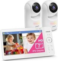 VTECH BABY MONITOR HQ 7" WITH 2 ADJUSTABLE CAMERAS | 4897027126822 | 4897027126822