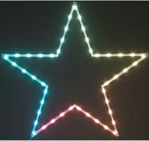 Nežinomas Kabanti kaboji žvaigždės lemputė su 45 LED RGB