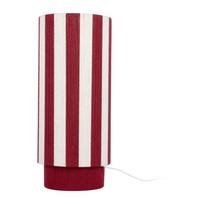 Raudonos spalvos/baltos spalvos iš virvės stalinis šviestuvas (aukštis 58 cm) Vienna Stripes – Leitmotiv