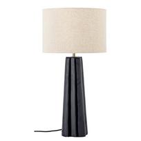 Mėlynos spalvos/kreminės spalvos iš metalo stalinis šviestuvas (aukštis 61 cm) su tekstiliniu gaubtu Cornelie – Bloomingville