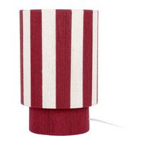 Raudonos spalvos/baltos spalvos iš virvės stalinis šviestuvas (aukštis 35 cm) Vienna Stripes – Leitmotiv