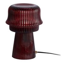 Bordo spalvos iš stiklo stalinis šviestuvas (aukštis 26 cm) Cadiz – Leitmotiv