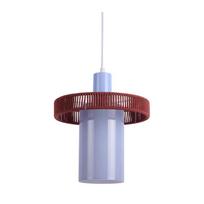Bordo spalvos/šviesiai mėlynos spalvos iš stiklo kabantis šviestuvas ø 25 cm Firenze Long – Leitmotiv