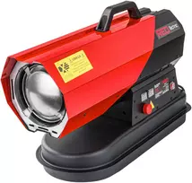 Red Technic Alyvos šildytuvas, 30 kW, pramoniniam ir žemės ūkio naudojimui, dyzelinas ir lengvasis šildymo mazutas, didelio našumo patalpų šildytuvas, nešiojamas statybinis šildytuvas