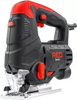 Red Technic Elektrinė siaurapjūklis, 1400 W, su 15 pjūklelių, reguliuojama švytuoklė, lazerinis kreipiklis, medienos ir metalo pjovimui, elektrinis įrankis