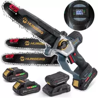 Akumuliatorinis grandininis pjūklas Humberg HM-437 10" 8" (JS-543710)