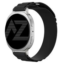 Accezz nailoninė „Alpine“ apyrankė, skirta Samsung Galaxy Watch 9 (40/44mm) / Watch 8 (40/44mm) / Classic (46mm) – juoda