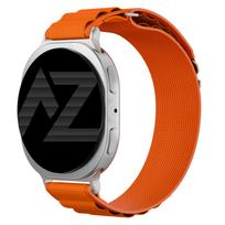 Accezz nailoninė „Alpine“ apyrankė, skirta Samsung Galaxy Watch 9 (40/44mm) / Watch 8 (40/44mm) / Classic (46mm) – oranžinė