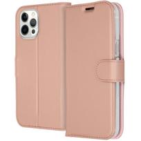 Accezz piniginės tipo TPU atverčiamas dėklas, skirtas iPhone 12 Pro Max – rožinio aukso spalvos