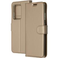 Accezz piniginės tipo TPU atverčiamas dėklas, skirtas Samsung Galaxy S20 Ultra – auksinis