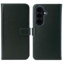 Selencia natūralios odos atverčiamas dėklas, skirtas Samsung Galaxy S26 Plus – žalias