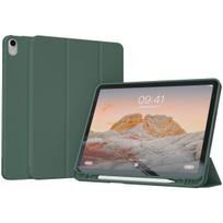 Accezz išmanusis silikoninis atverčiamas dėklas, skirtas iPad 11 (2025) 11 colių A16 / iPad 10 (2022) 10.9 colio – tamsiai žalias
