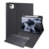 Accezz „Bluetooth“ klaviatūros dėklas su atlenkiamu dangteliu, skirtas iPad Pro 11 (2025) M5 / (2024) M4 – QWERTZ / DE – Juodas