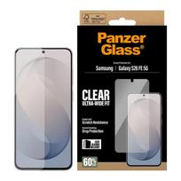 PanzerGlass Ultra-Wide Fit antibakterinė ekrano apsauga su aplikatoriumi, skirta Samsung Galaxy S26 FE