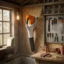 Garageprintslt STIHL BGA110 lapų pūstuvas sieninis laikiklis, garažo saugojimas, furgonas, sandėlis