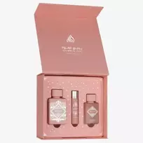 Lattafa Badee Al Oud Noble Blush - 3 dalių dovanų rinkinys moterims (kvapas įkvėptas Carolina Herrera - Good Girl Blush)