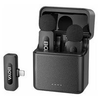 BOYA Microphone Wireless BY-V3 2.4GHz with 2 transmitters and 1 receivers (Lightning) Black EU | BY-V3 | 6977490710037