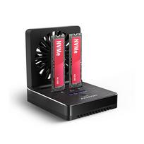 AXAGON | USB-C 20Gbps docking station for 2x M.2 NVMe/SATA SSD with disk cloning function without PC | ADSA-M2C22 | ADSA-M2C22 | 8595247909367