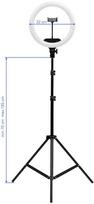 Lampa pierścieniowa Activeshop Ring Light 13"" 36W LED ze statywem czarna | 5906717473883 | 5906717473883