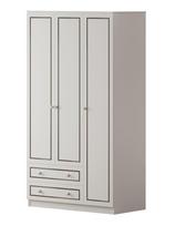 Spinta Kalune Design Rb-093-01, balta sp./pilka sp., 105 cm x 52 cm x 180 cm