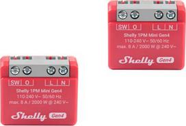 Smart Switch 1PM Mini Gen4, 2 pcs., 8A/240VAC, Wi-Fi, Zigbee, Matter, Bluetooth, Power Monitoring 3800238070816 | 3800238070816