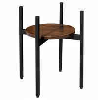 LoftInspired pastatomas loft stiliaus gėlių stovas Torre Rustic, 40 cm, juodas