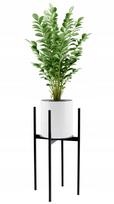 Loft stiliaus pastatomas gėlių stovas Torre 60 cm, juodas