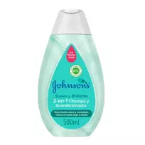 Johnson's Soft And Brilliant 2 viename šampūnas ir kondicionierius 500 ml