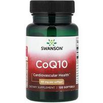 Swanson Vitamins, CoQ10, 60 mg, 120 minkštųjų gelių