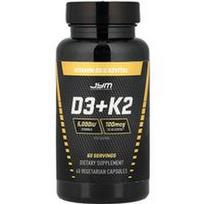 JYM Supplement Science, Vitaminas D3+K2, 60 vegetariškų kapsulių